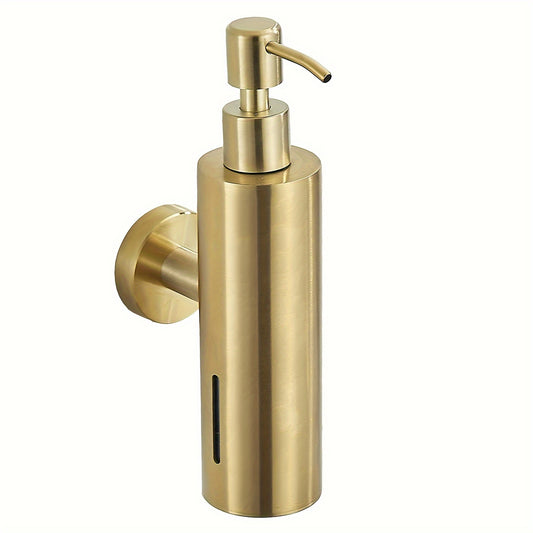 Distributeur de savon mural en or, élégant, pratique, métallique