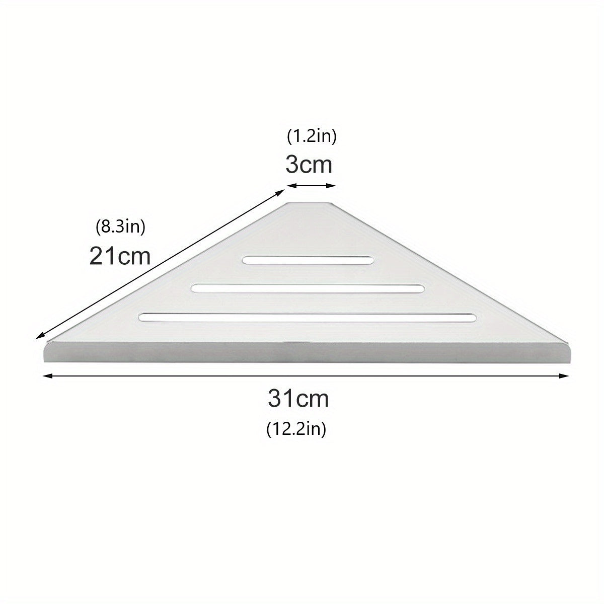 Dimensions étagère angle droit