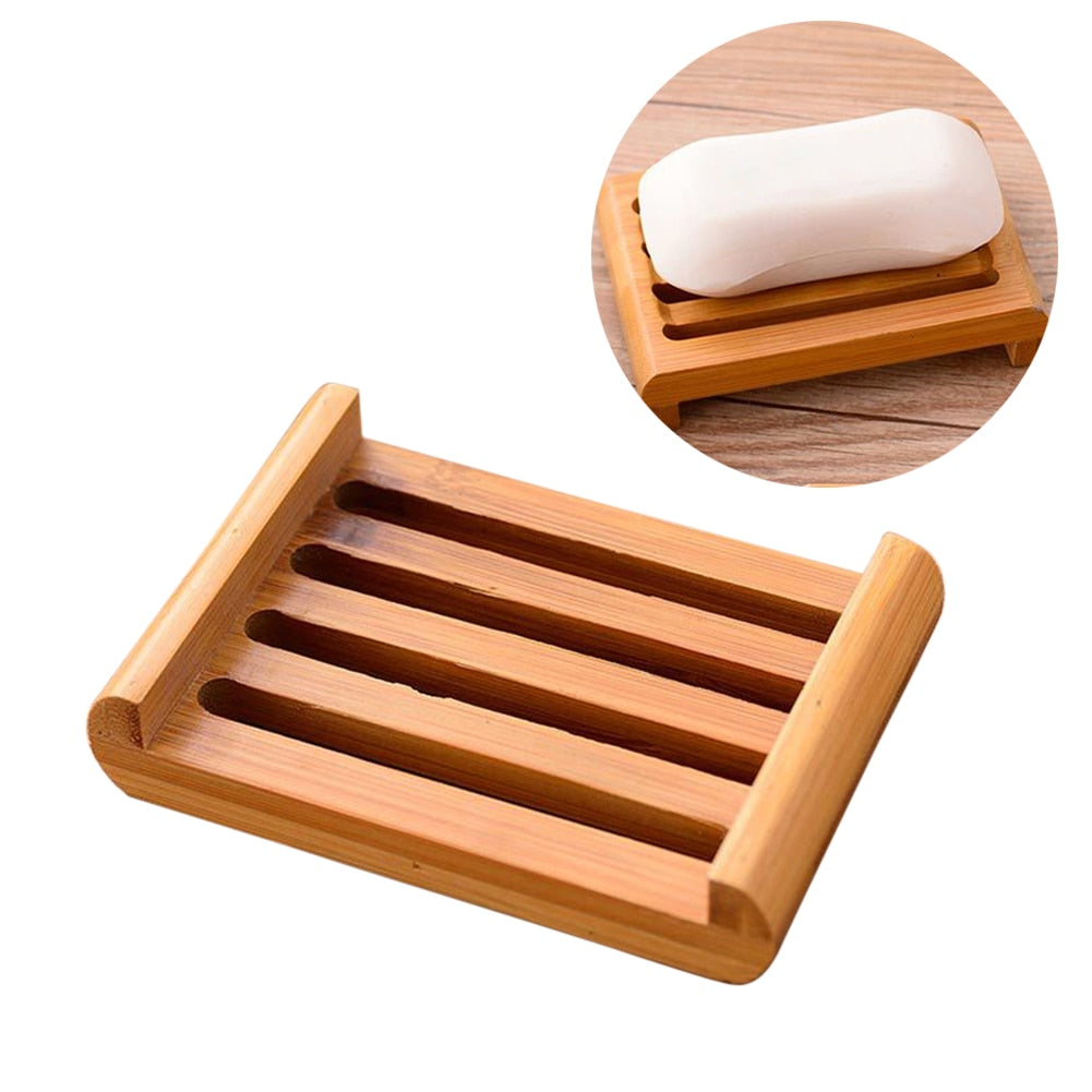 Porte savon bambou bords rehaussés