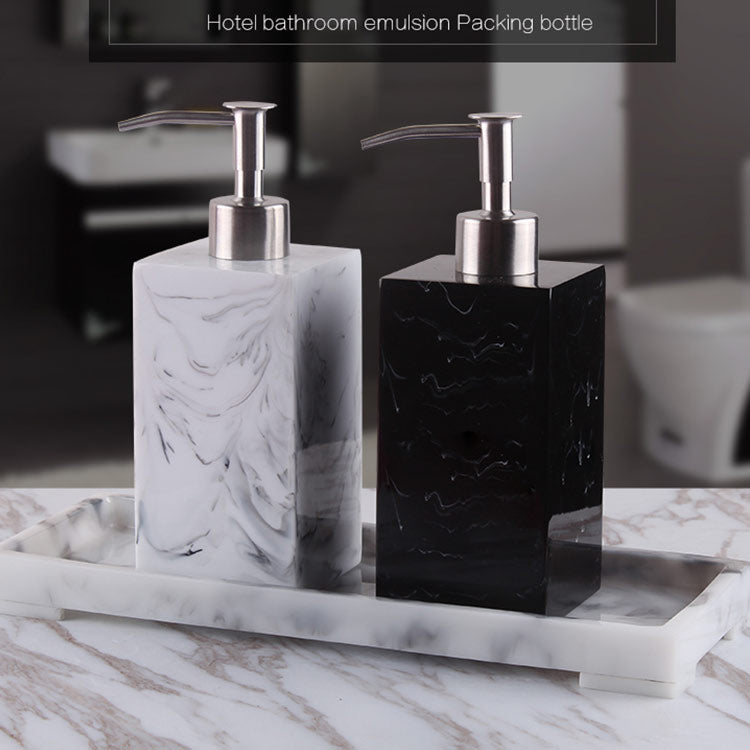 Distributeur de savon rectangle - Effet marbre