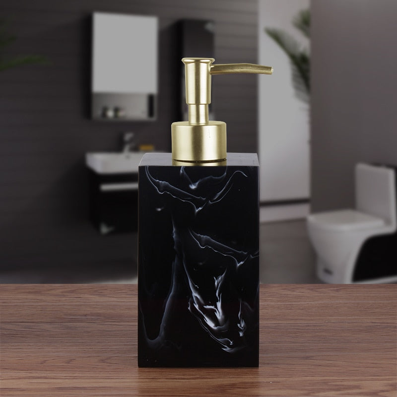 Distributeur de savon rectangle - Effet marbre