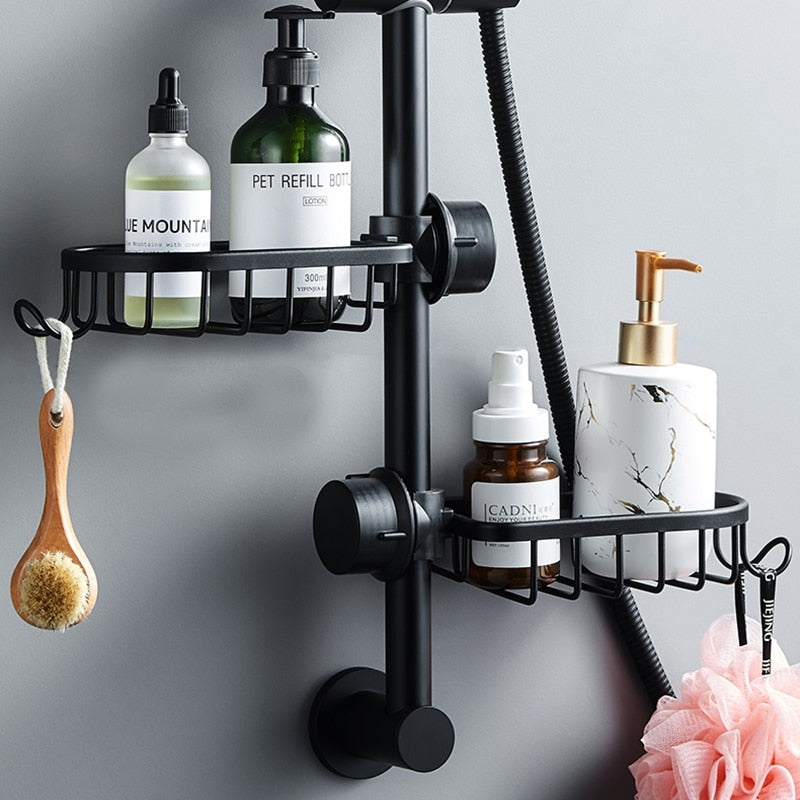 Etagère pour barre de douche