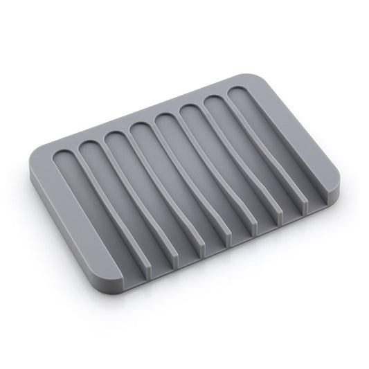 Porte savon en silicone gris