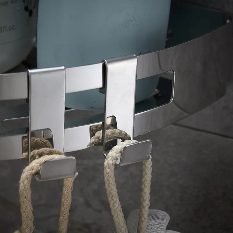 Etagère de douche à angle chromée