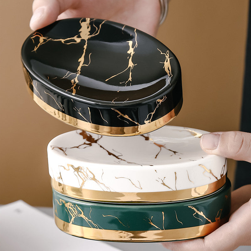 Porte Savon Marbre rond
