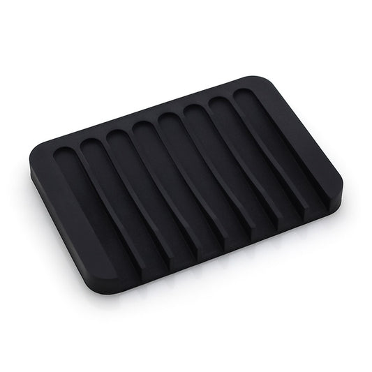 Porte savon en silicone noir