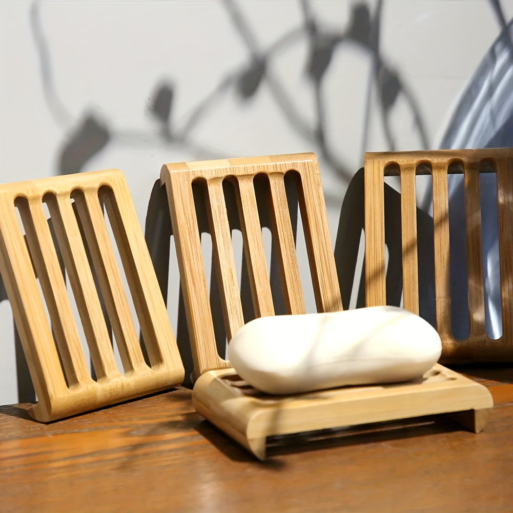 Image d'ambiance porte savon en bois surélevé