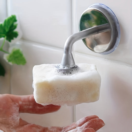 Porte savon aimanté à bras avec ventouse fixation facile