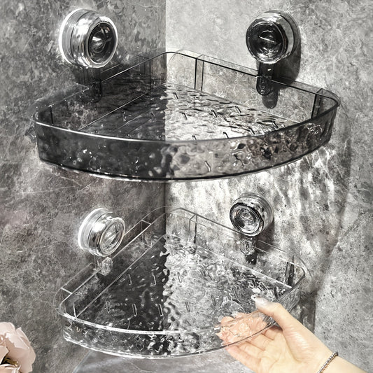 Porte savon ventouse en angle pour douche