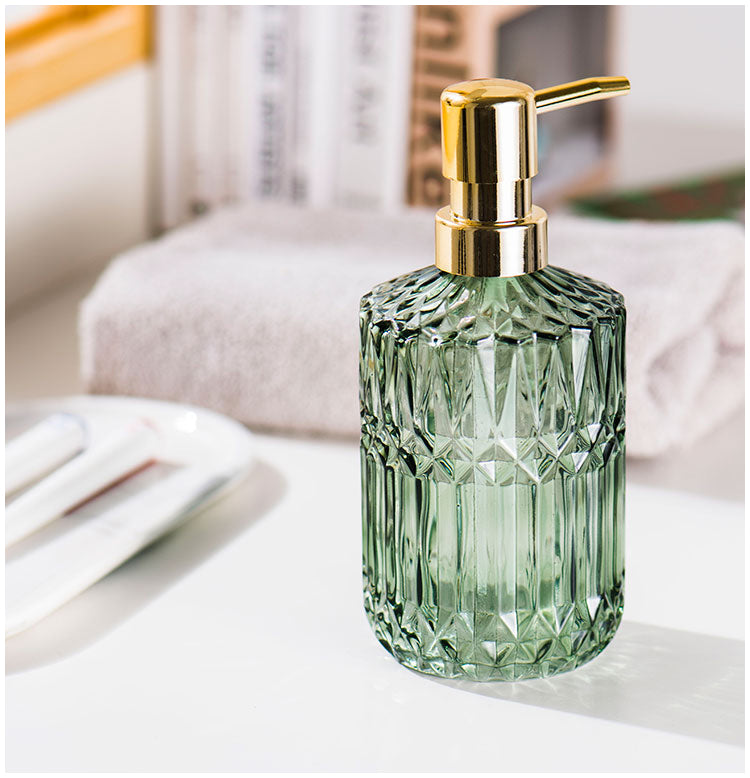 Distributeur de savon vintage en verre