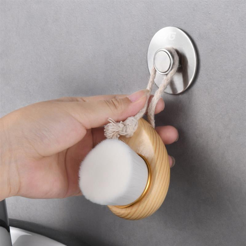 Porte savon aimanté rond avec fixation murale