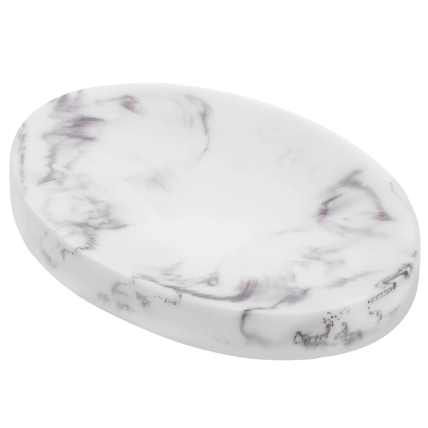 Porte savon effet marbre blanc