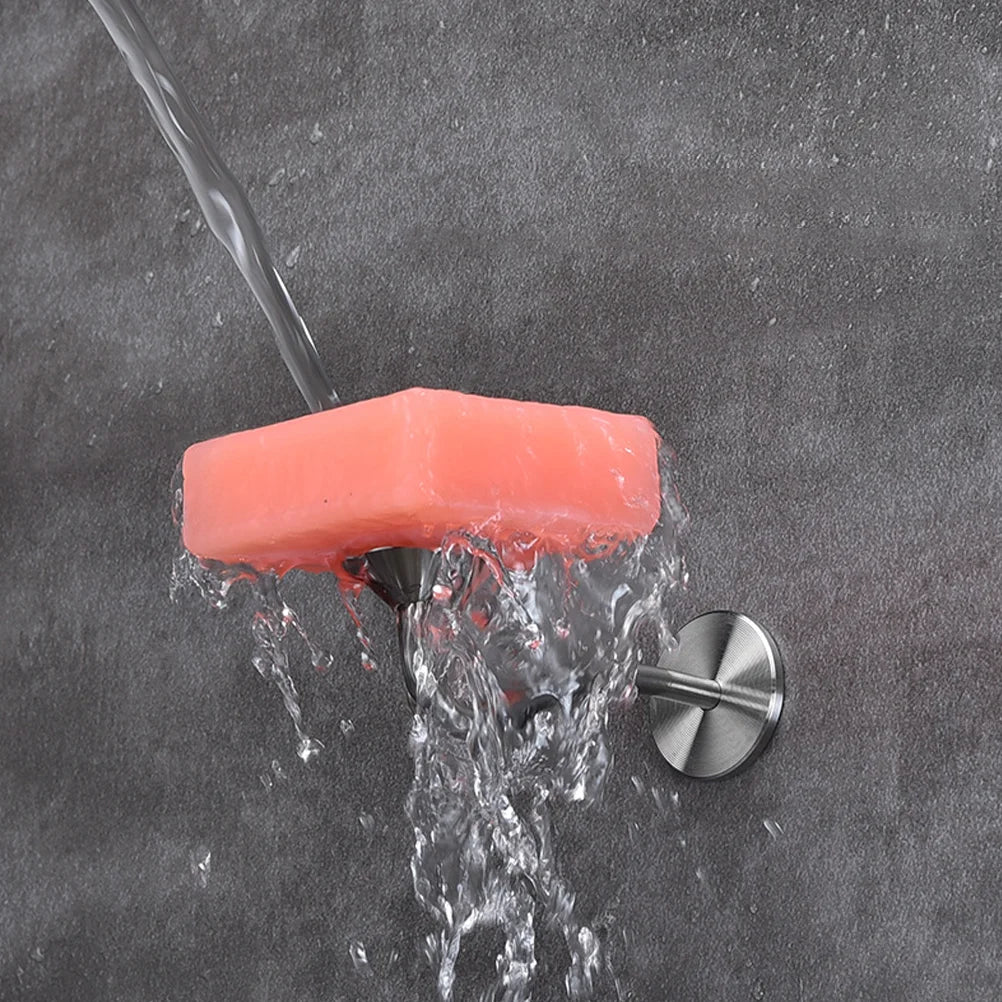 Fixation adhésive pour porte savon aimanté douche