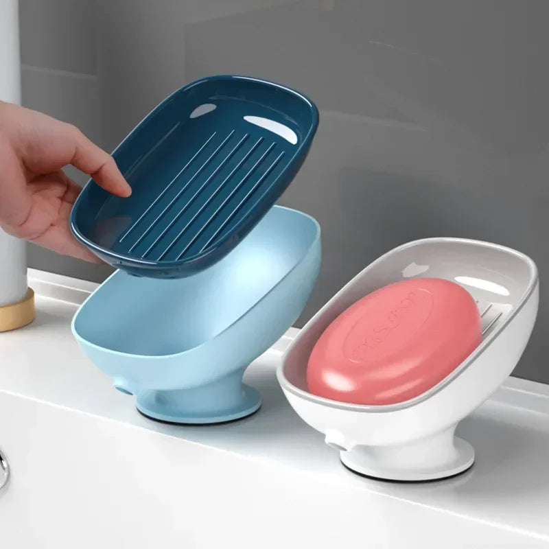 Porte savon sur pied avec drainage pour évier
