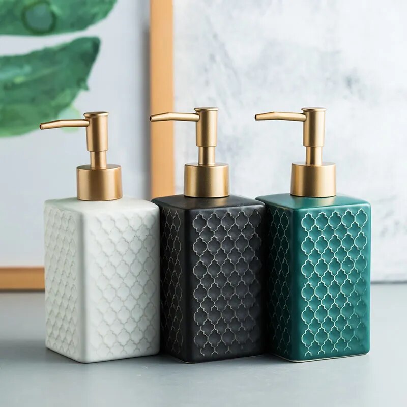 Distributeur de savon céramique oriental