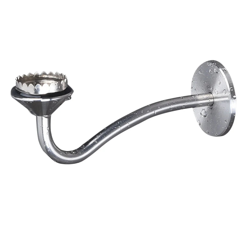 Porte savon aimanté avec bras allongé gris