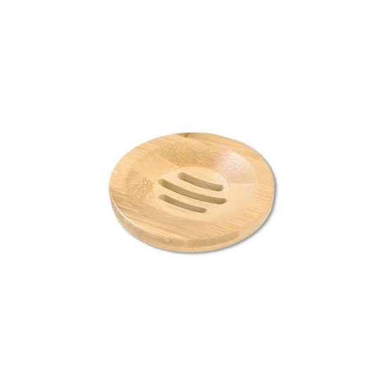 Porte Savon Bambou Rond Antidérapant