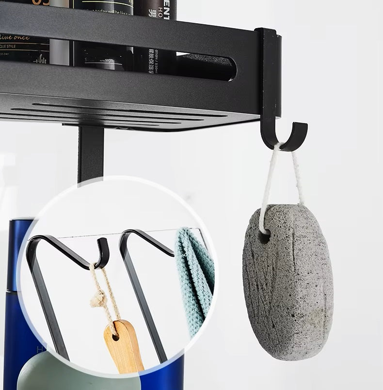 Etagère pour paroi de douche à deux niveaux