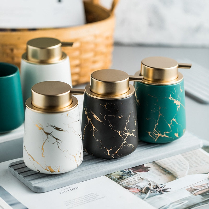 Distributeur de savon design marbre