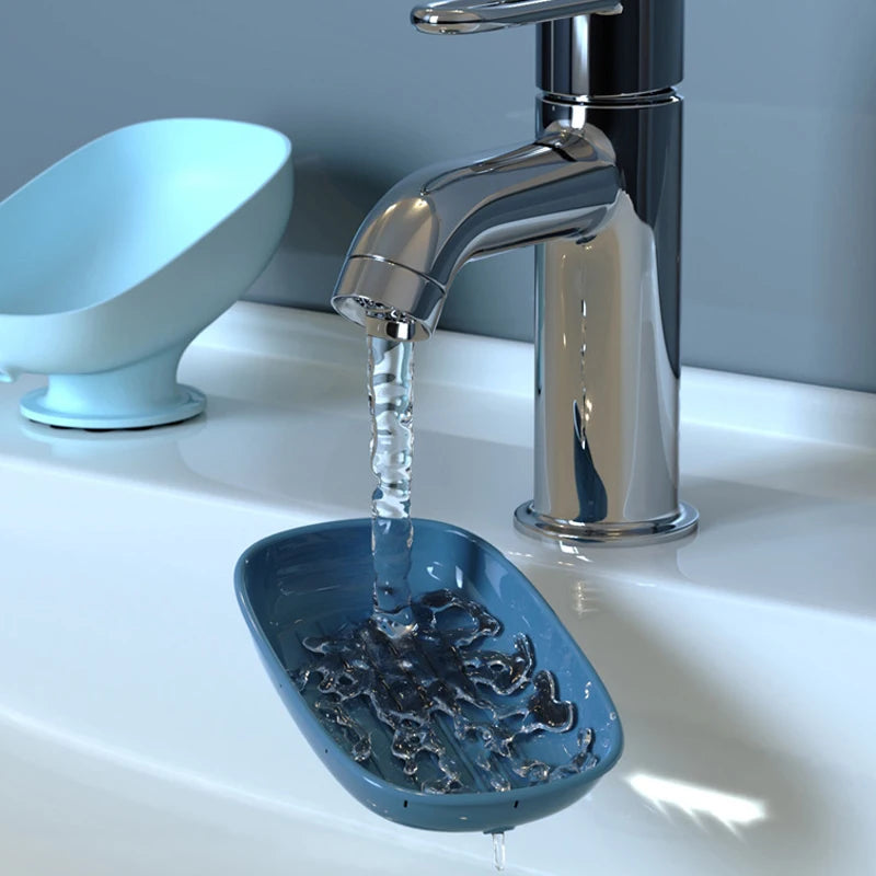 Porte savon sur pied avec drainage pour évier