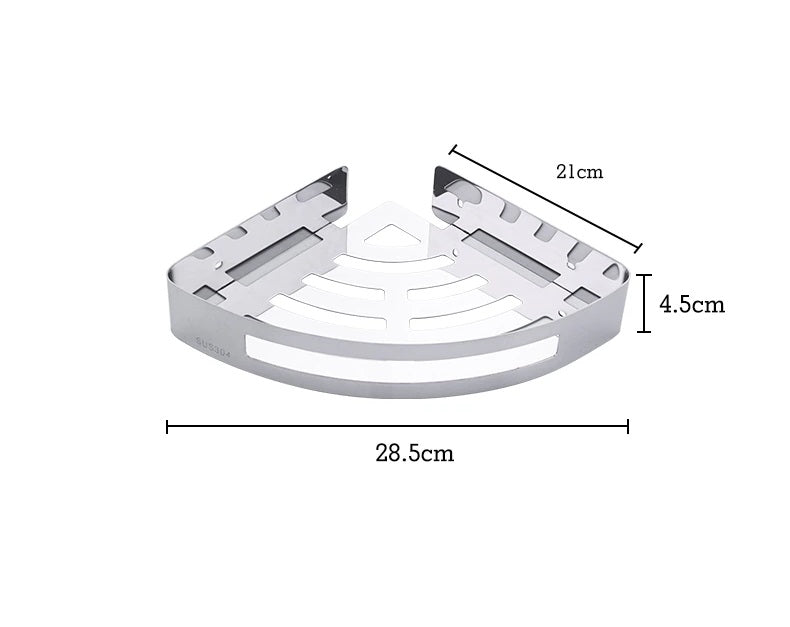 Etagère de douche à angle chromée