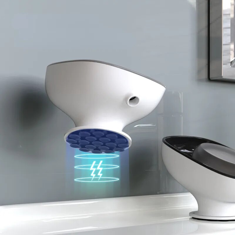 Porte savon sur pied avec drainage pour évier