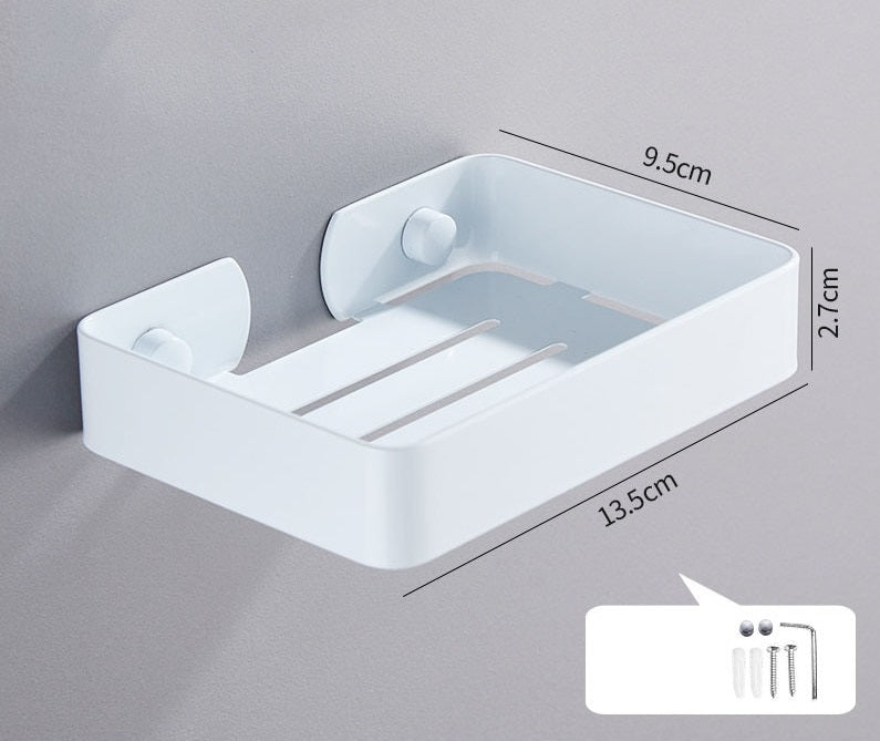 Porte savon mural inox avec rebord