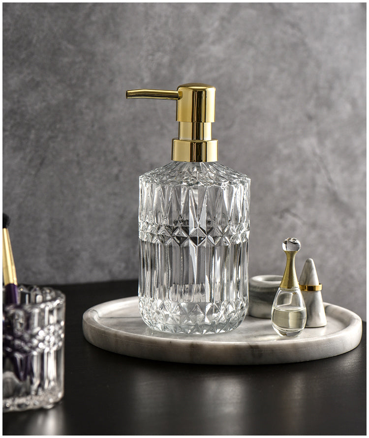 Distributeur de savon vintage en verre