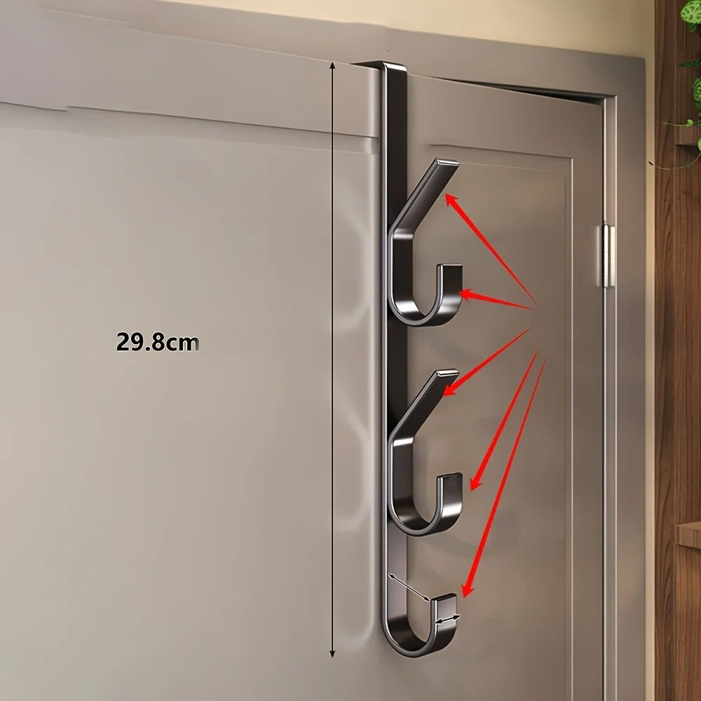 Porte serviette à suspendre sur porte salle de bain