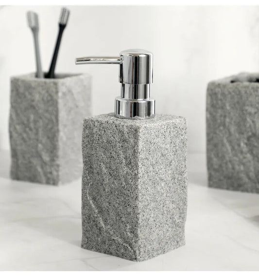Distributeur de savon imitation pierre