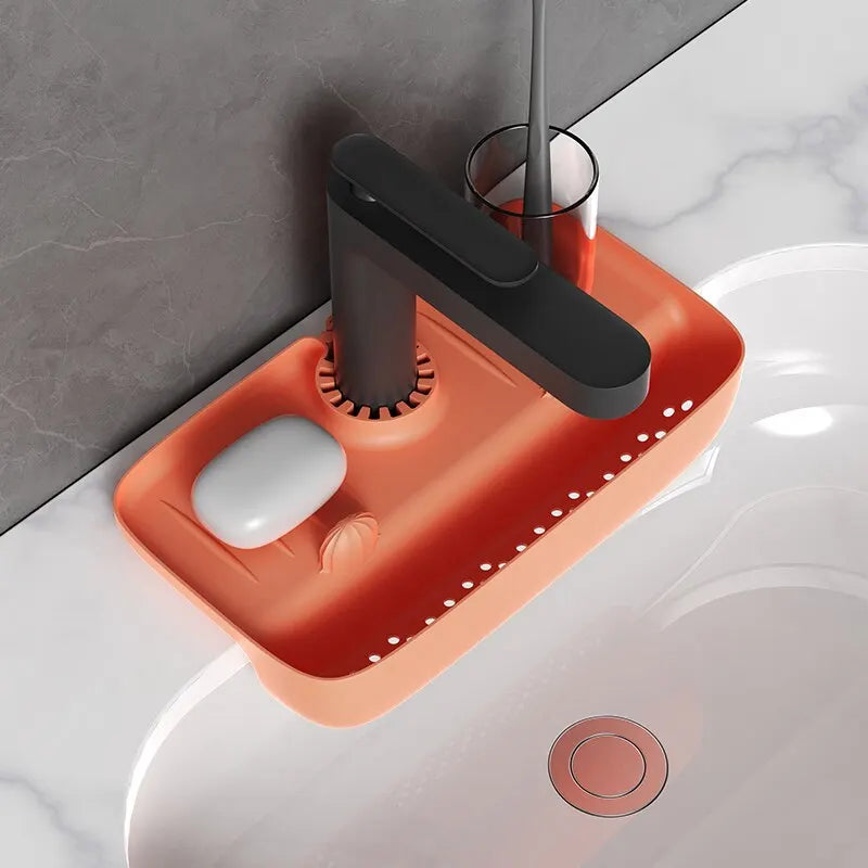 porte éponge et savon silicone salle de bain