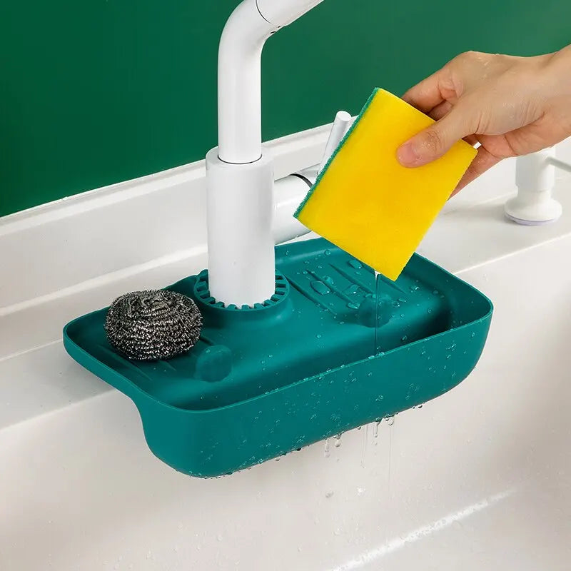 porte éponge pour évacuer l'eau évier