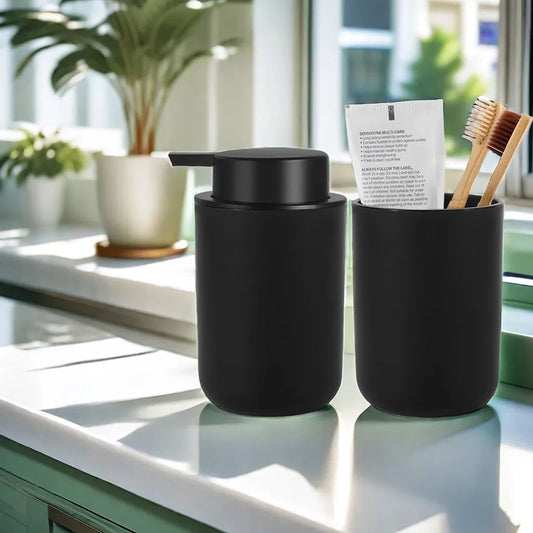 Set pour salle de bain moderne design noir