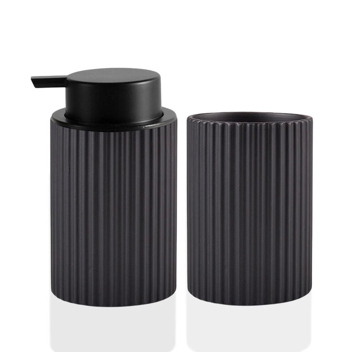Set pour salle de bain moderne 2 pièces noir