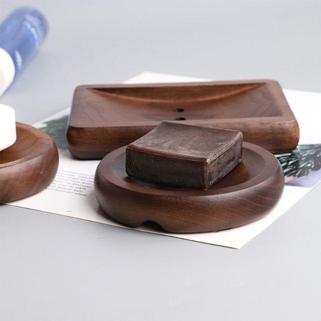 Porte Savon Rond Bois