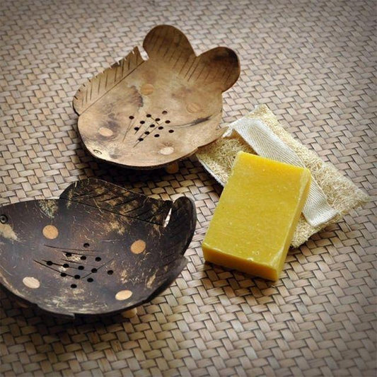 Porte Savon Bois de Coco Poisson