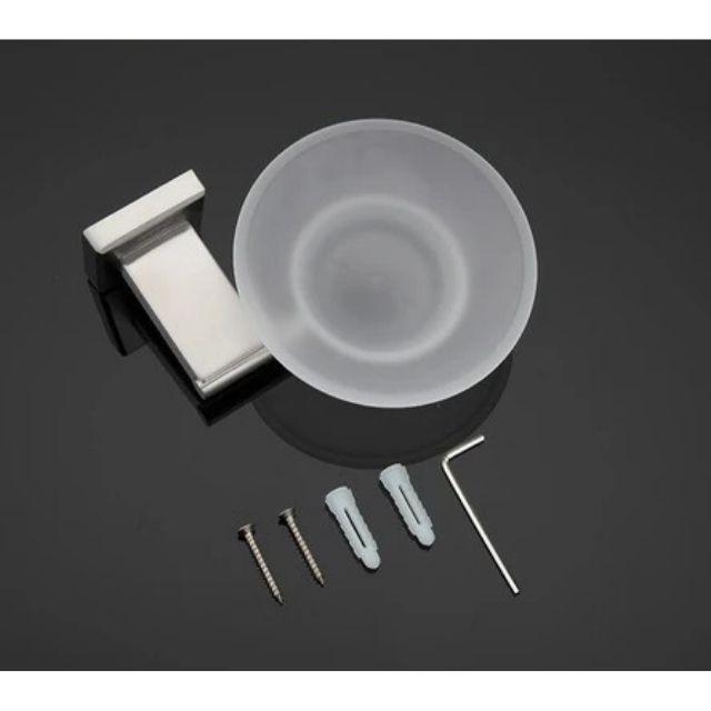 Porte Savon Inox Coupelle Verre
