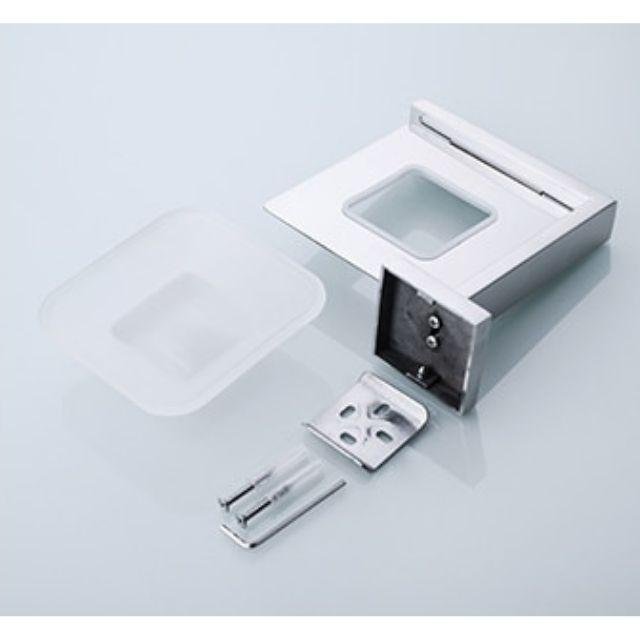 Porte savon douche verre mural