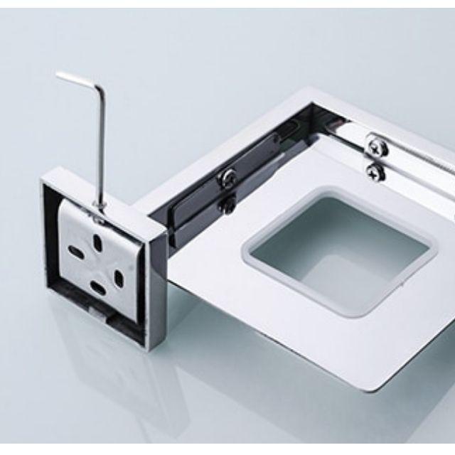 Porte savon mural douche coupelle verre carré