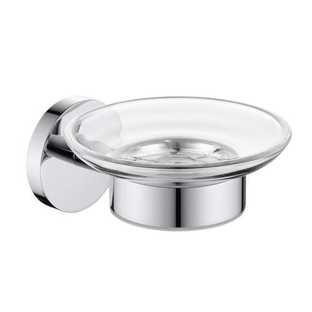Porte savon mural rond