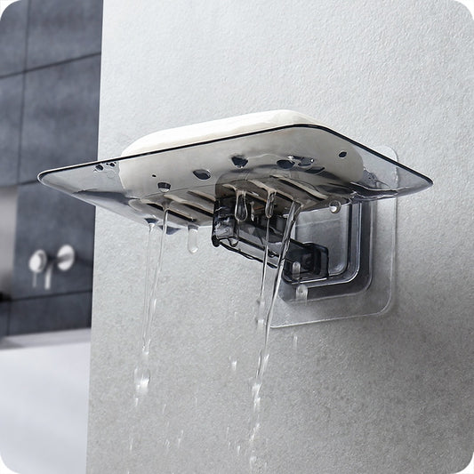 Porte-savon mural douche avec adhésif