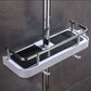 Porte savon barre de douche blanc avec rebords