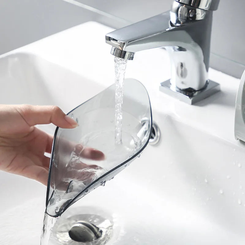 Porte savon de douche avec système d'écoulement avec plateau amovible pour un nettoyage facile 