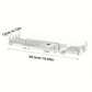 Porte savon pour barre de douche extensible blanc avec dimensions