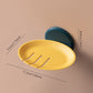 Porte savon ventouse mural - design rond dimensions
