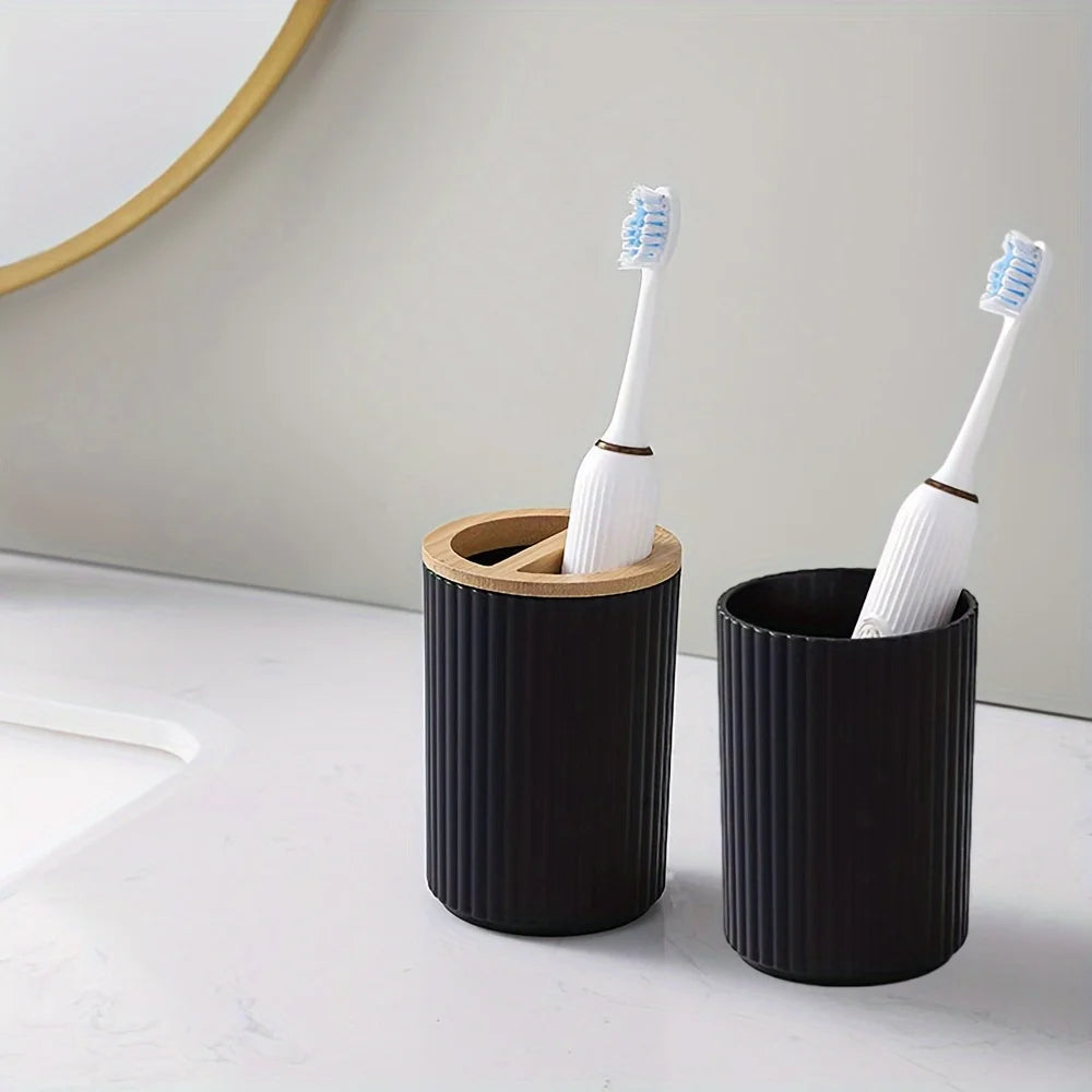 Set pour salle de bain - 6 Pièces pour rangement savons, brosse à dent, crème, etc.