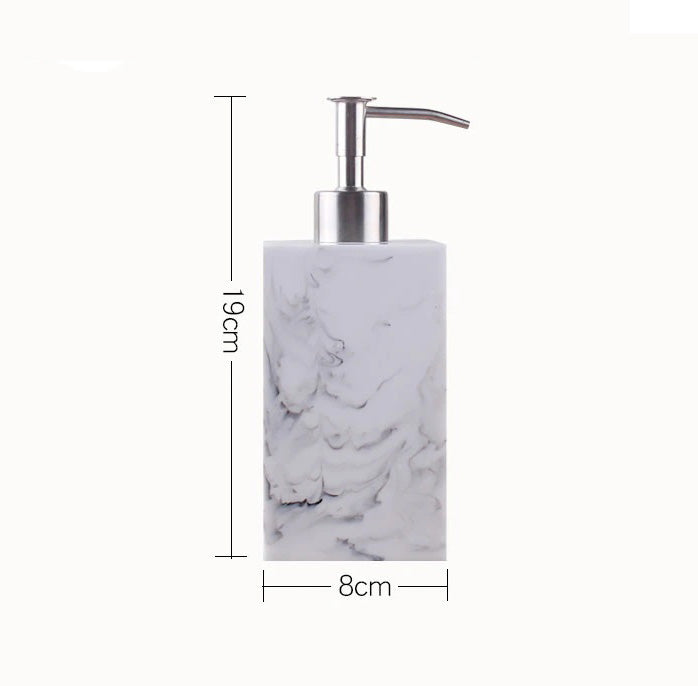 Distributeur de savon rectangle - Effet marbre