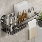 etagère douche fixation ventouse avec porte serviette