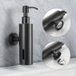 Distributeur de savon noir, fixation durable, design épuré