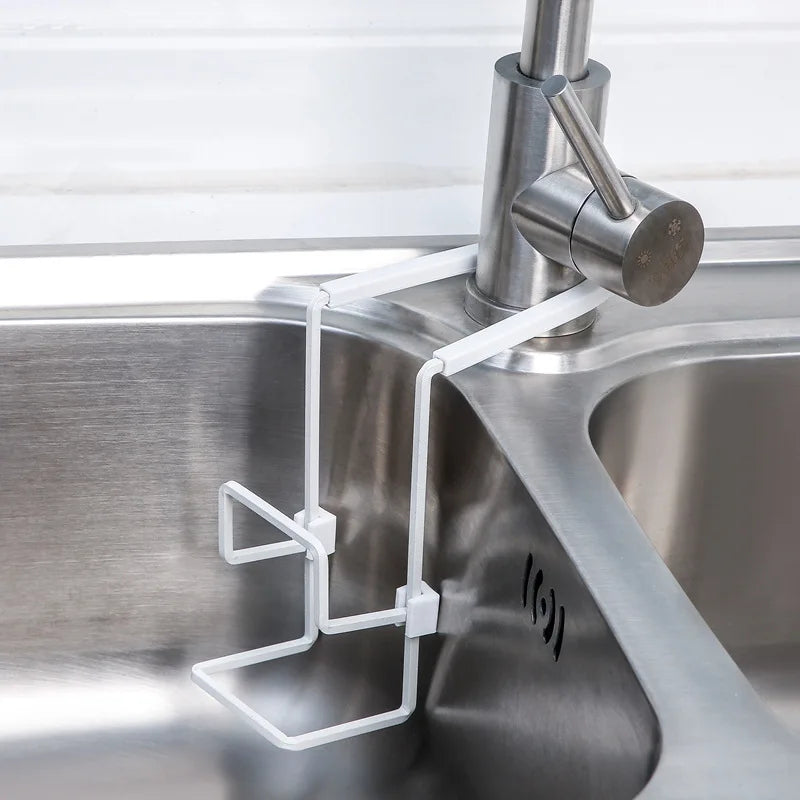Porte éponge minimaliste fixation sur robinet